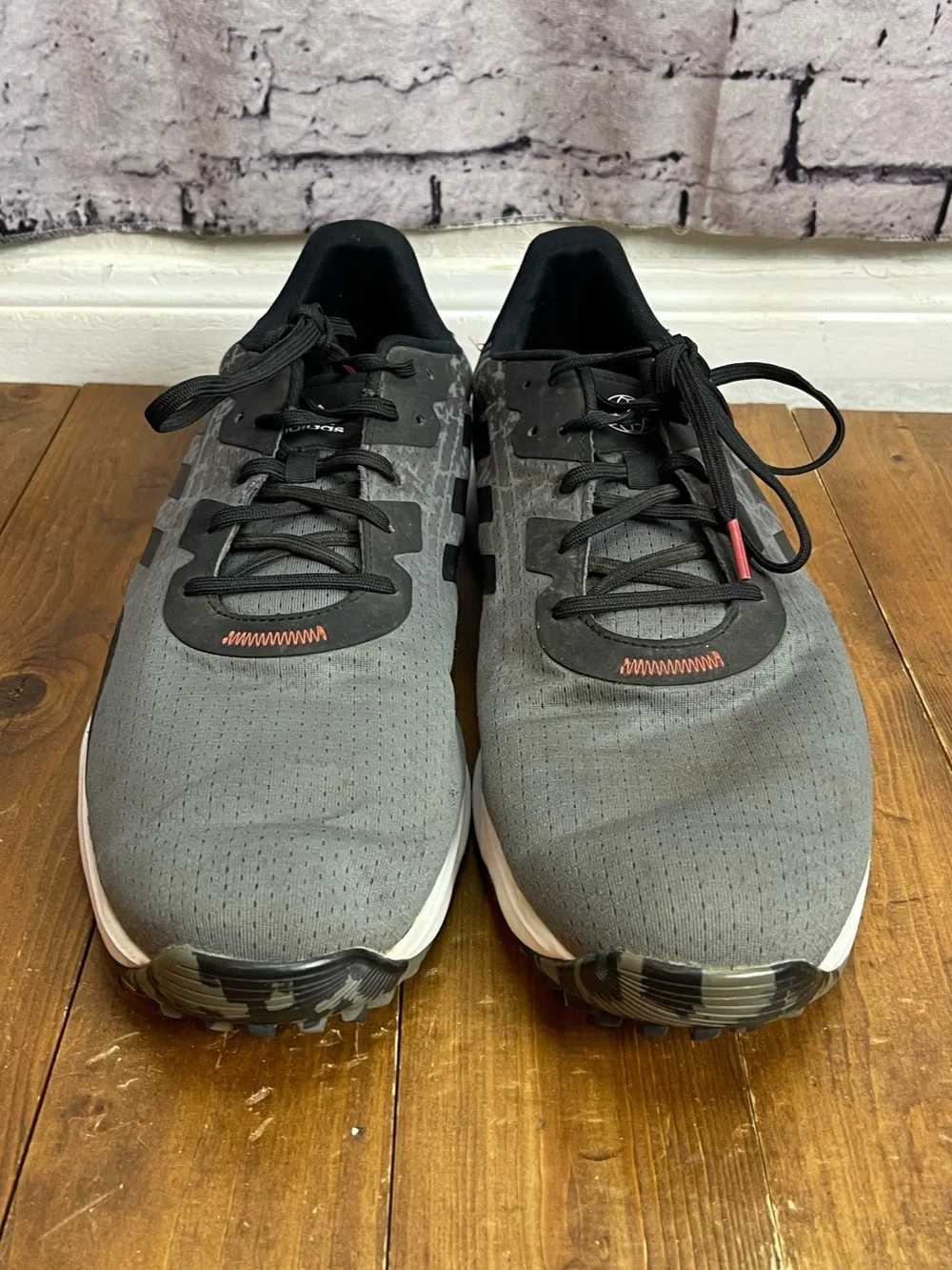 Adidas S2G spikeless golf shoes gray and black men’s size 15